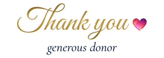 Thank you, generous donor